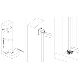 copy of INTERIO-WALL Kit de fixation murale pour ferme-portail Interio