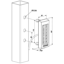 copy of SLIMSTONE-X Clavier robuste, résistant aux intempéries avec relais externes